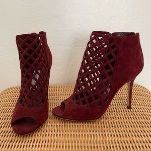 Authentic Jimmy Choo wine red high heels